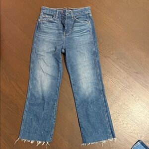 Veronica Beard Straight Leg Blue Jeans